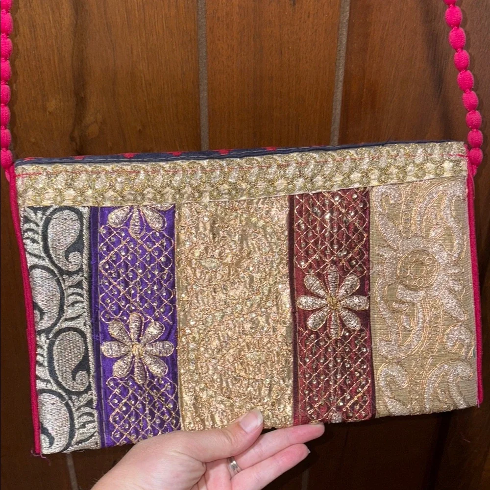 Handmade bohemian embroidered Patchwork Women's Bag